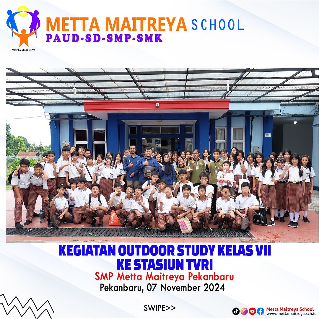 Kegiatan Outdoor Study Kelas VII Ke Stasiun TVRI | SMP Metta Maitreya